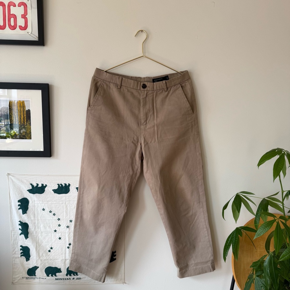 AllSaints Men's Relaxed Fit Chino Pants